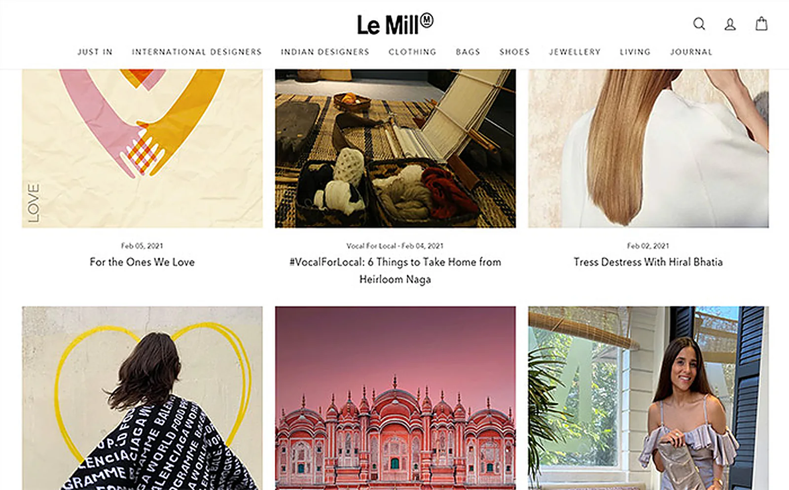 Luxury Apparel Brand delivered interface, screen 2