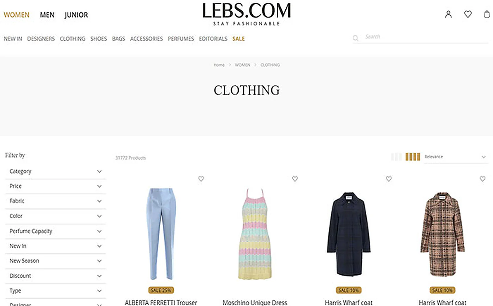 Middle East Apparel Brand delivered interface, screen 6