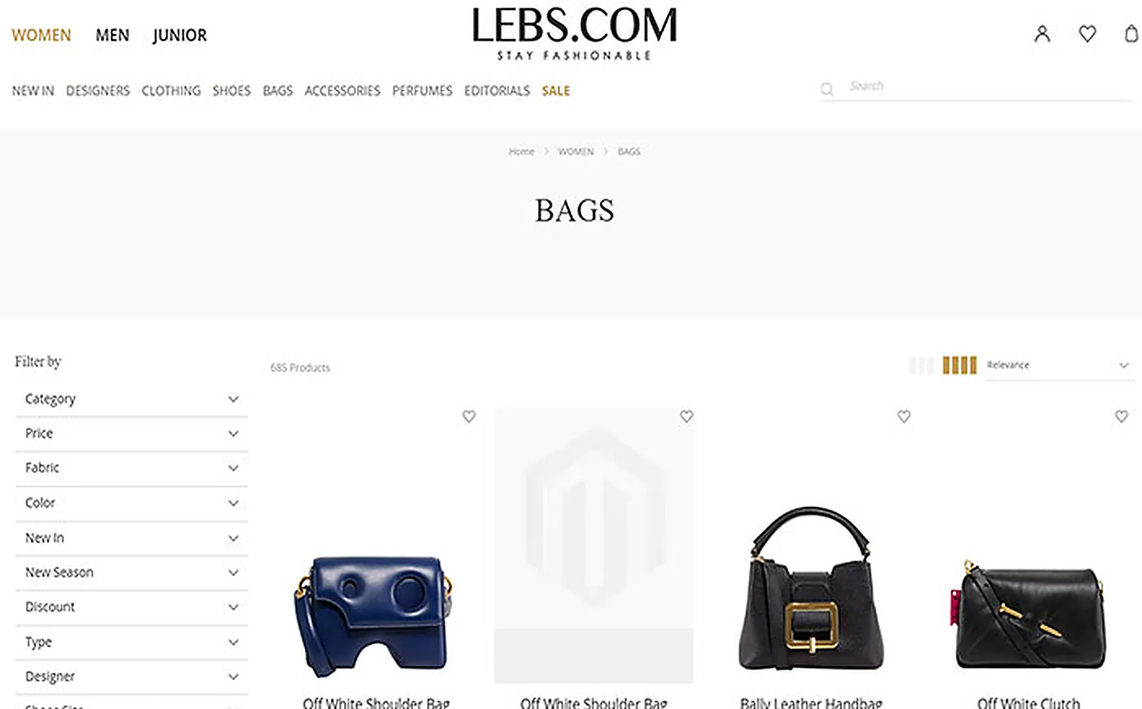 Middle East Apparel Brand delivered interface, screen 4