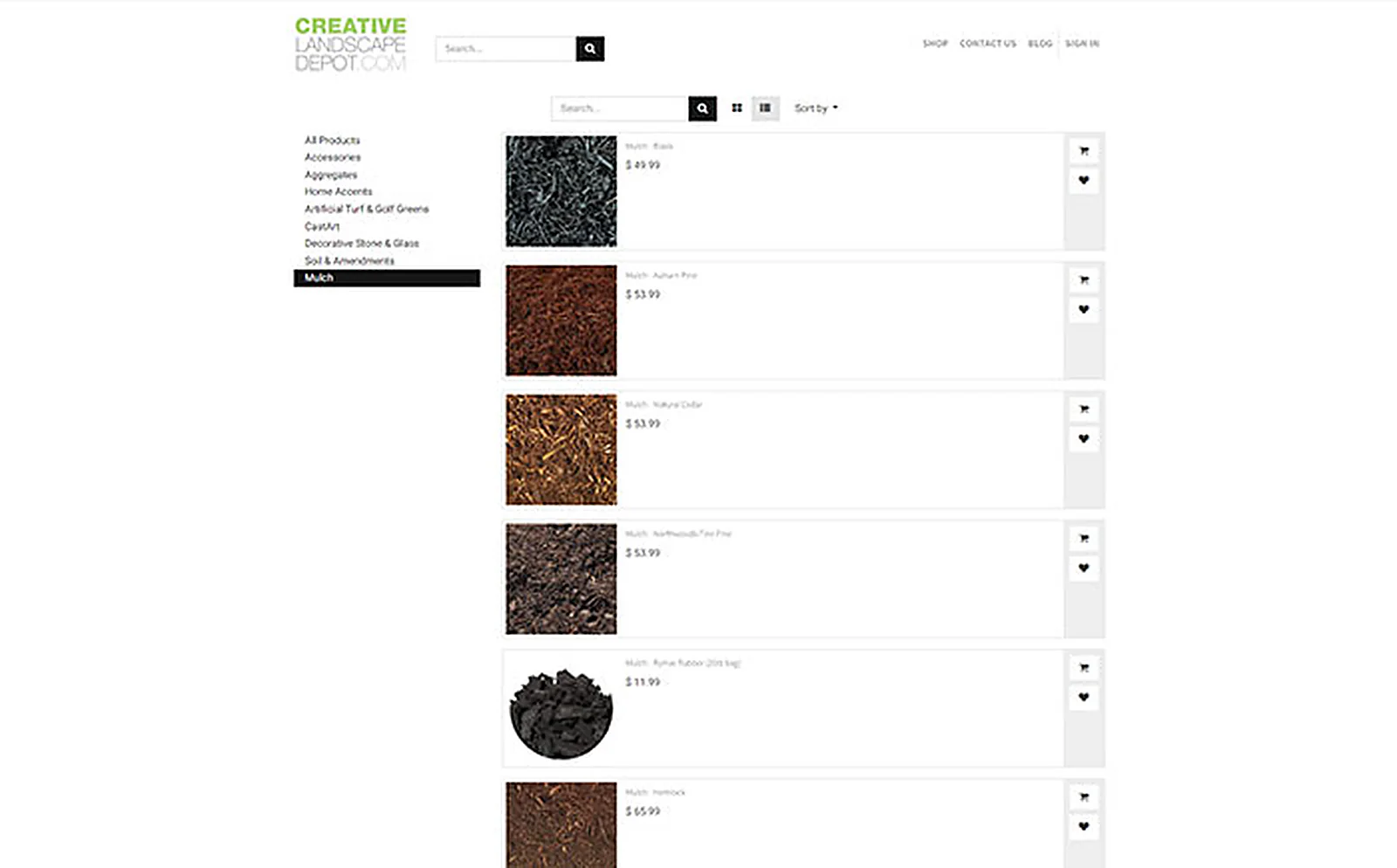 Landscape Supply Hub delivered interface, screen 4