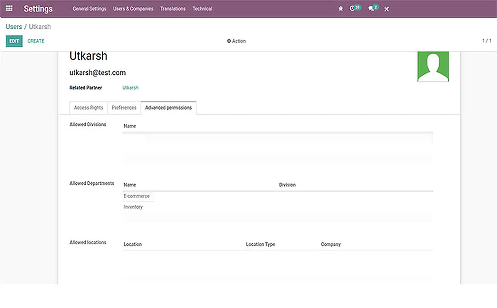 Global Non-Profit delivered interface, screen 5