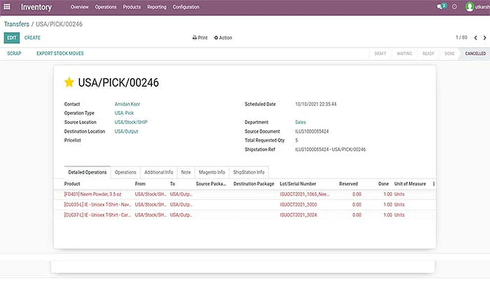 Global Non-Profit delivered interface, screen 3