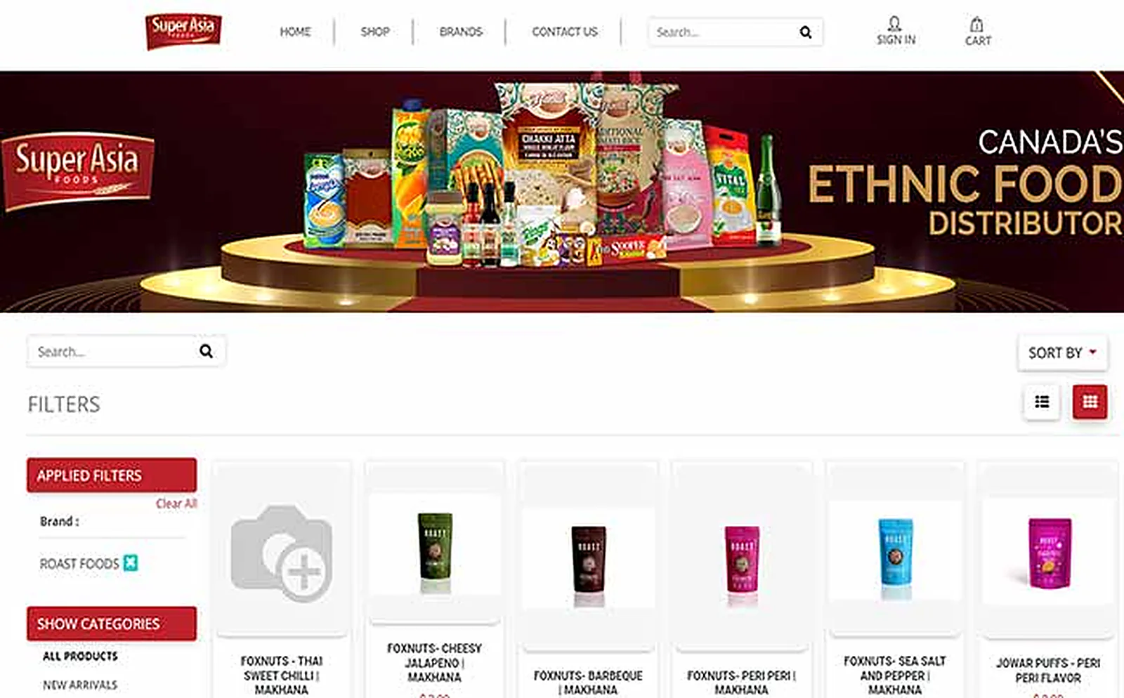 Food and Spices Wholesaler delivered interface, screen 5