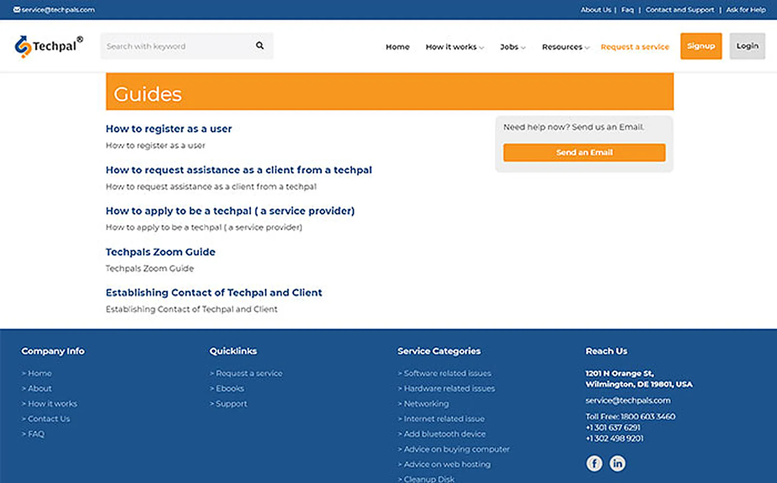 Technical Support Provider delivered interface, screen 7