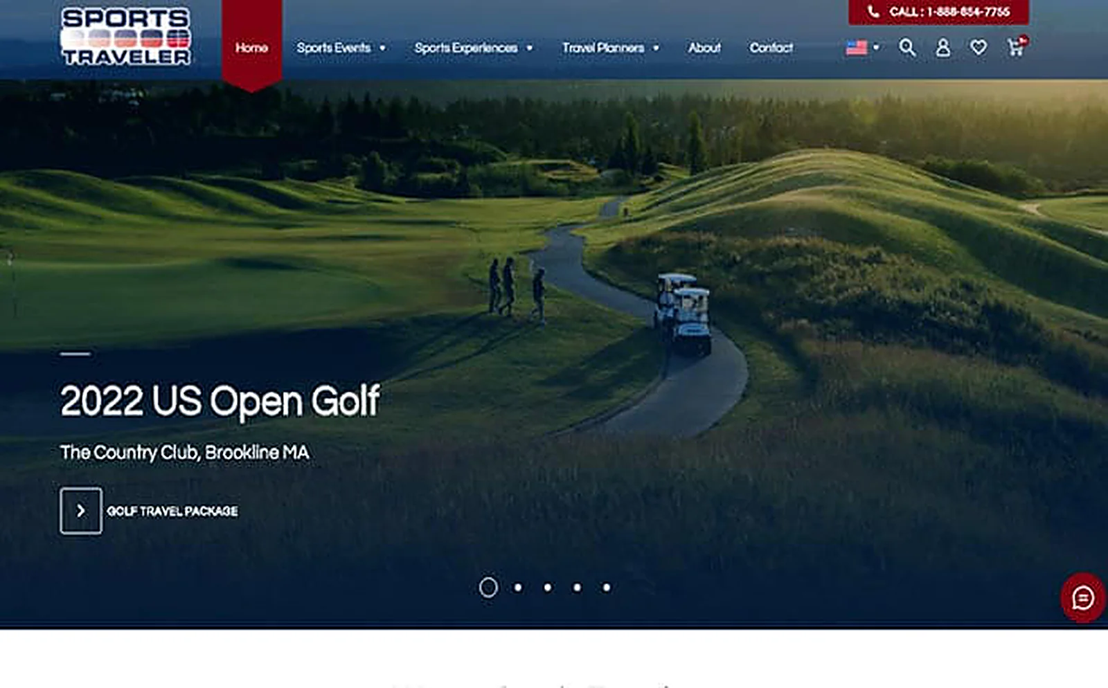 Sports Traveler delivered interface, screen 1
