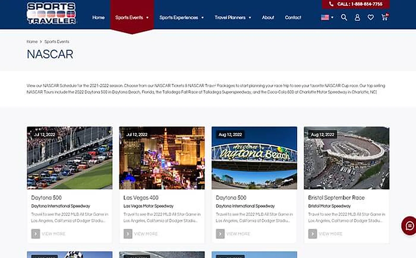 Sports Traveler delivered interface, screen 4