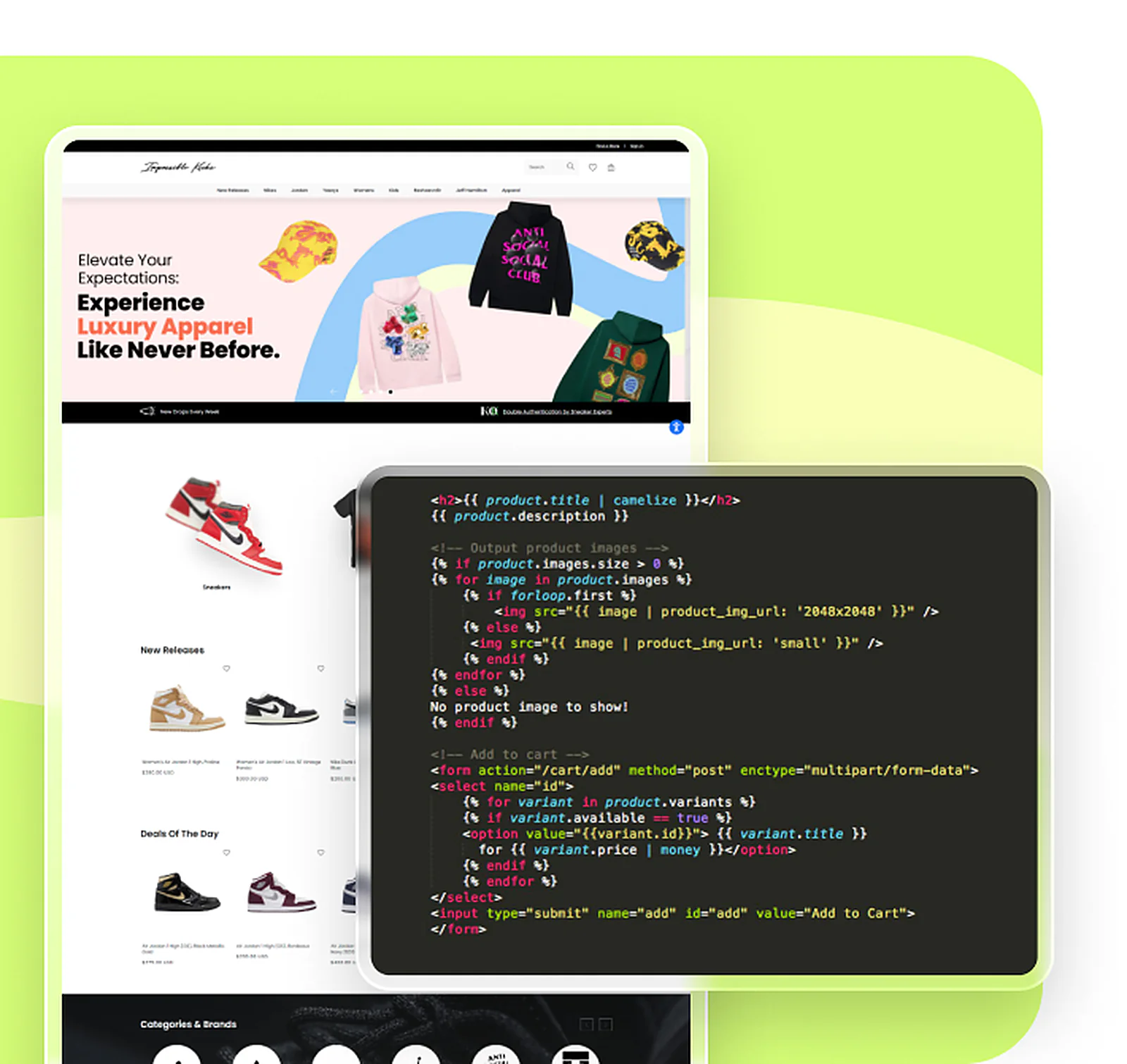 Impossible Kicks delivered interface, screen 3