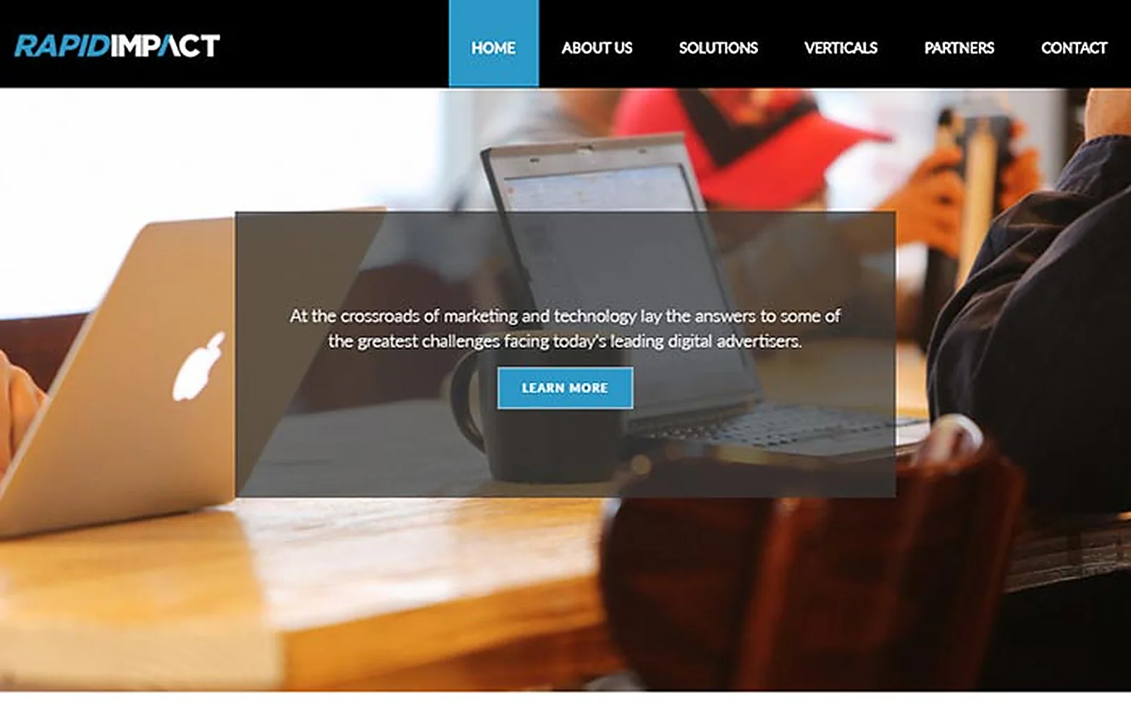 Digital Marketing Company delivered interface, screen 1