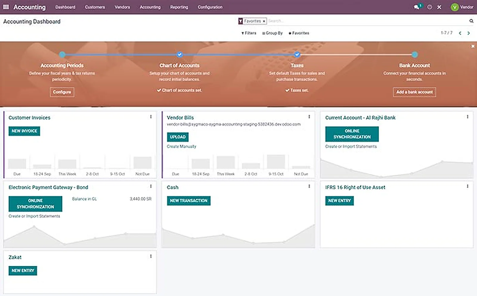 Ecommerce Accounting delivered interface, screen 5