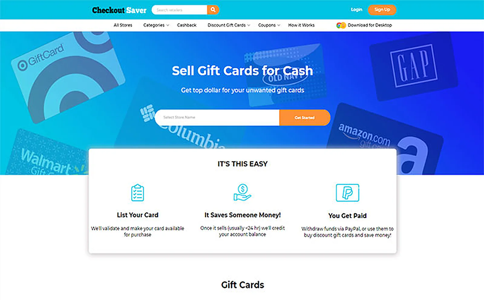 Cashback Shopping Platform delivered interface, screen 9
