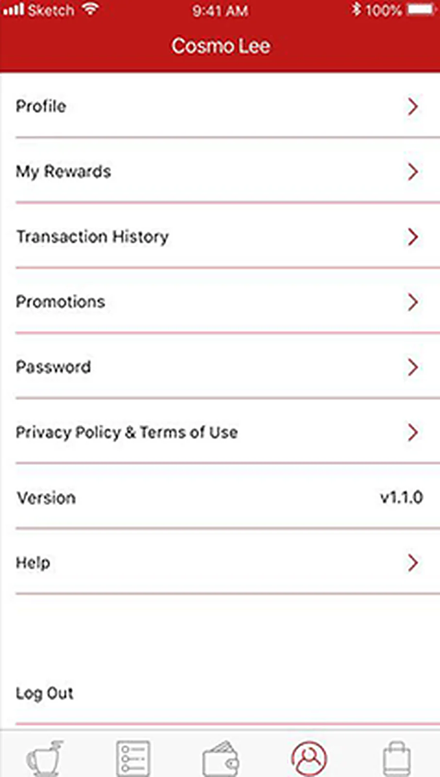 Food Pickup App delivered interface, screen 5