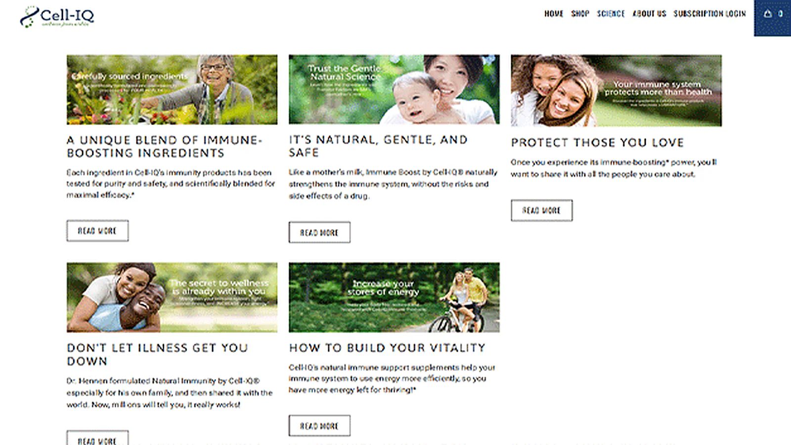 Immune Supplement Brand delivered interface, screen 5