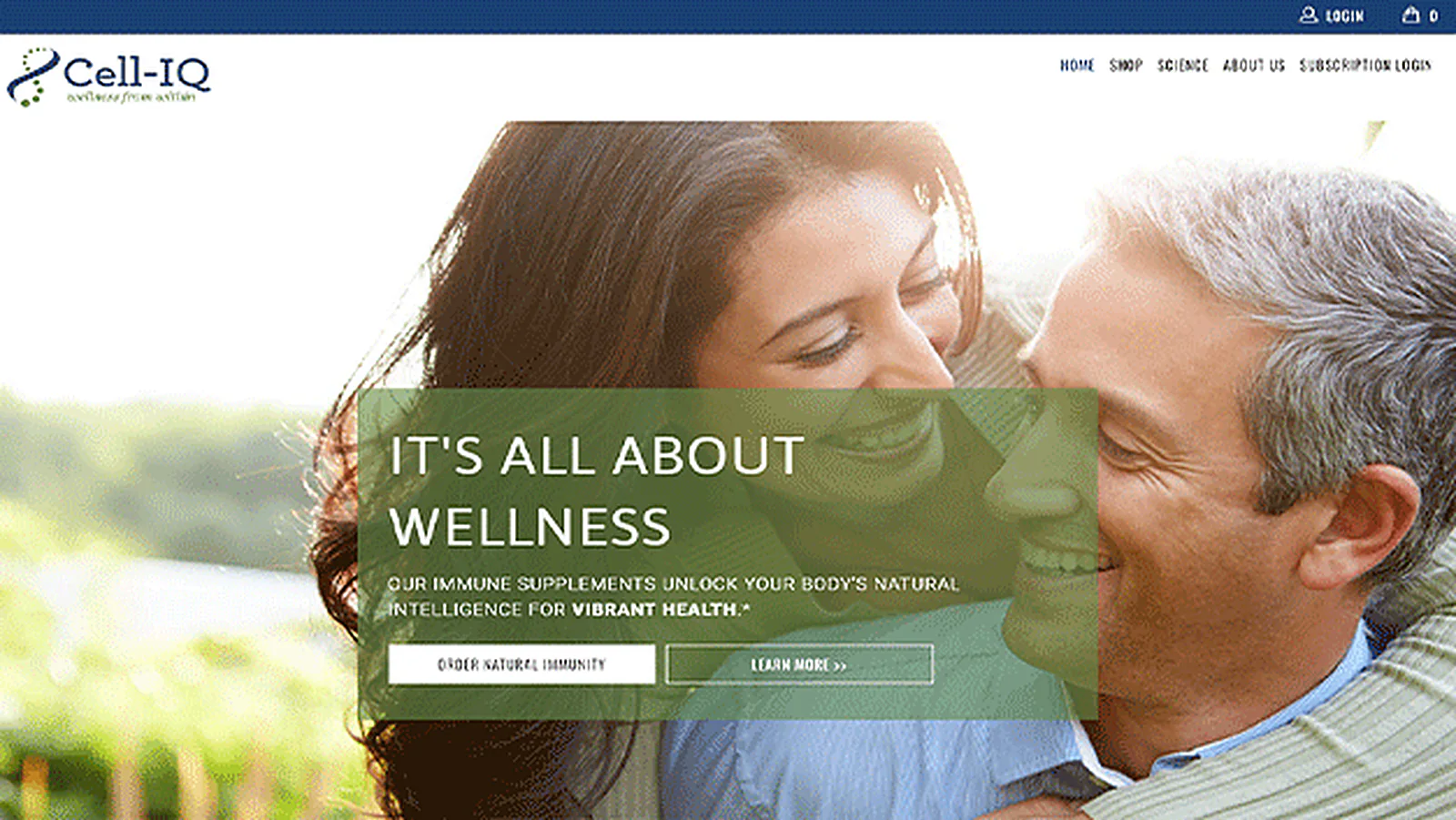 Immune Supplement Brand delivered interface, screen 3