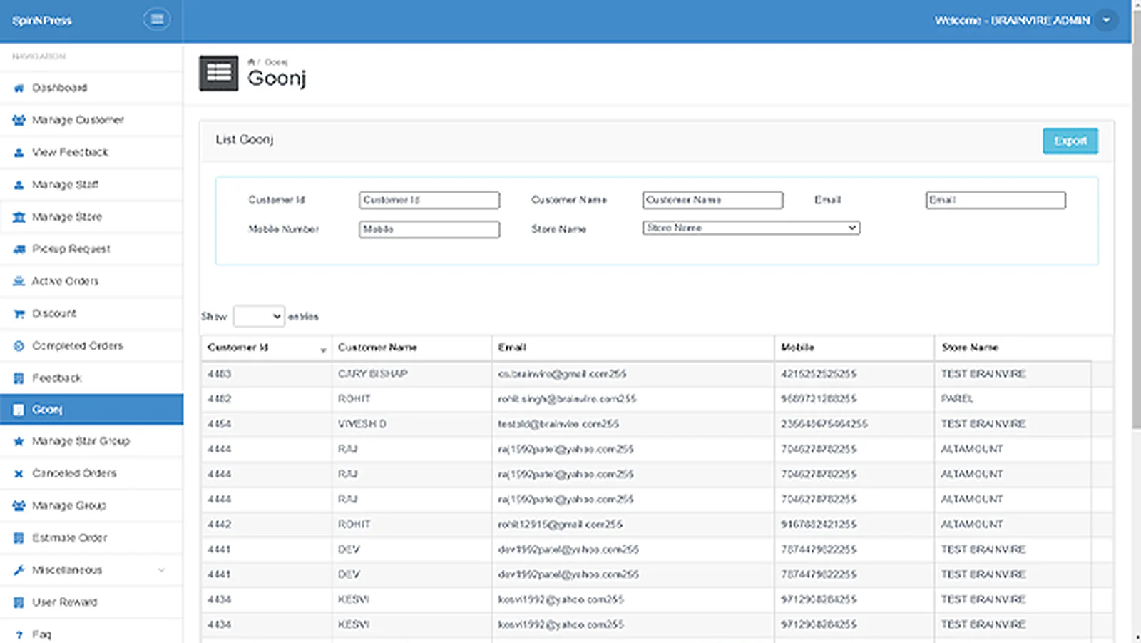 On-Demand Laundry Service Provider delivered interface, screen 3