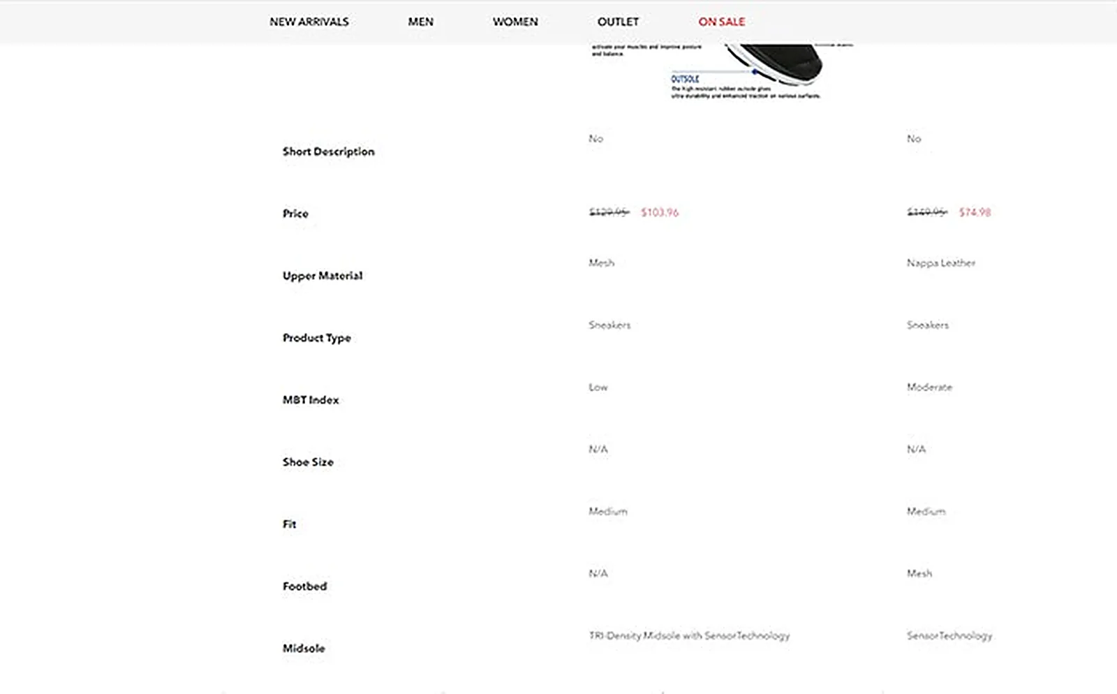 Singapore Fashion and Lifestyle Brand delivered interface, screen 1