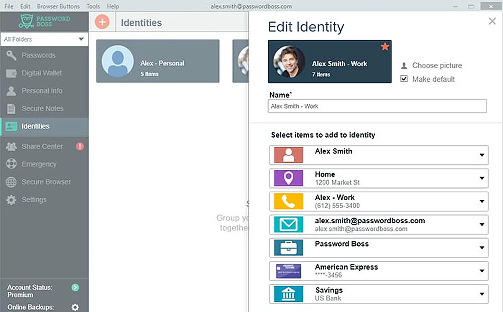 US Digital Entrepreneur delivered interface, screen 3