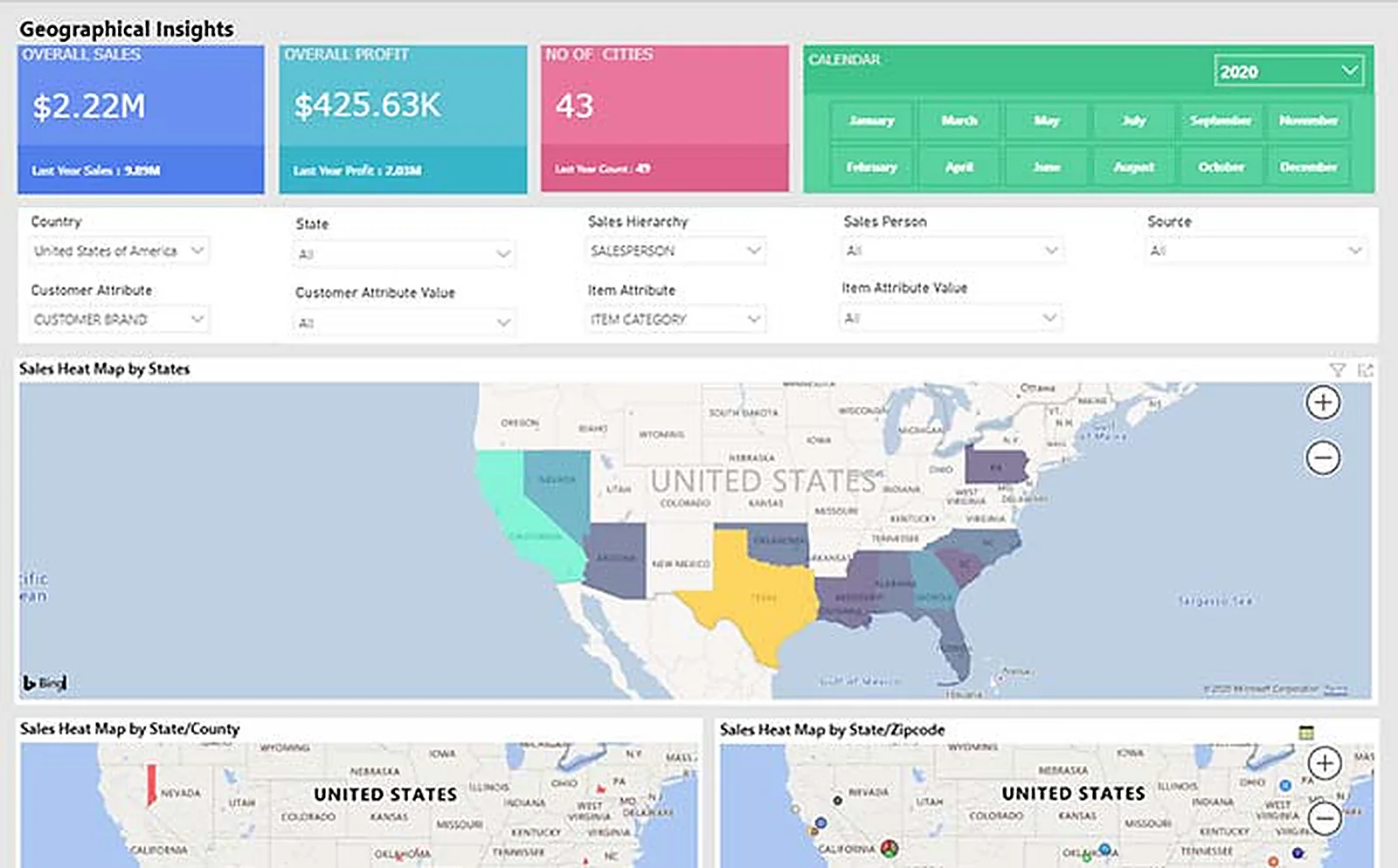 Power BI SaaS Platform delivered interface, screen 2