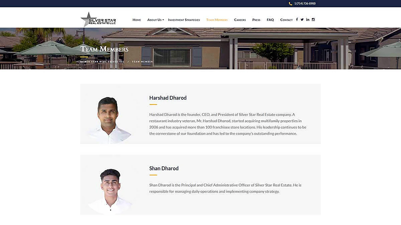 Real Estate Firm delivered interface, screen 5