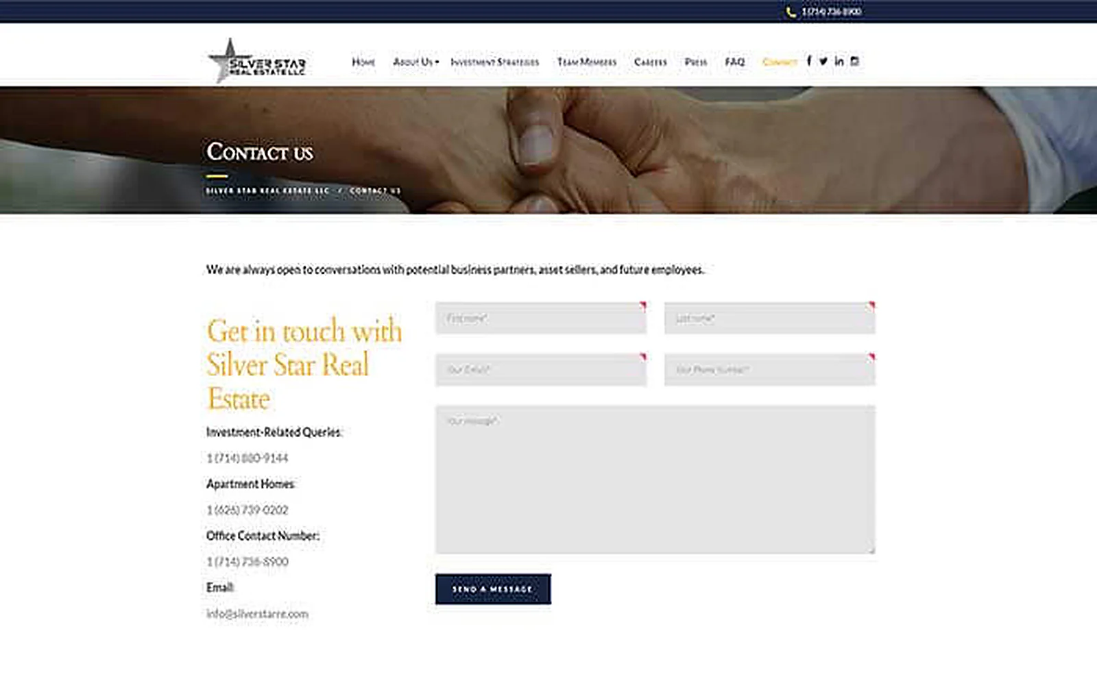 Real Estate Firm delivered interface, screen 4