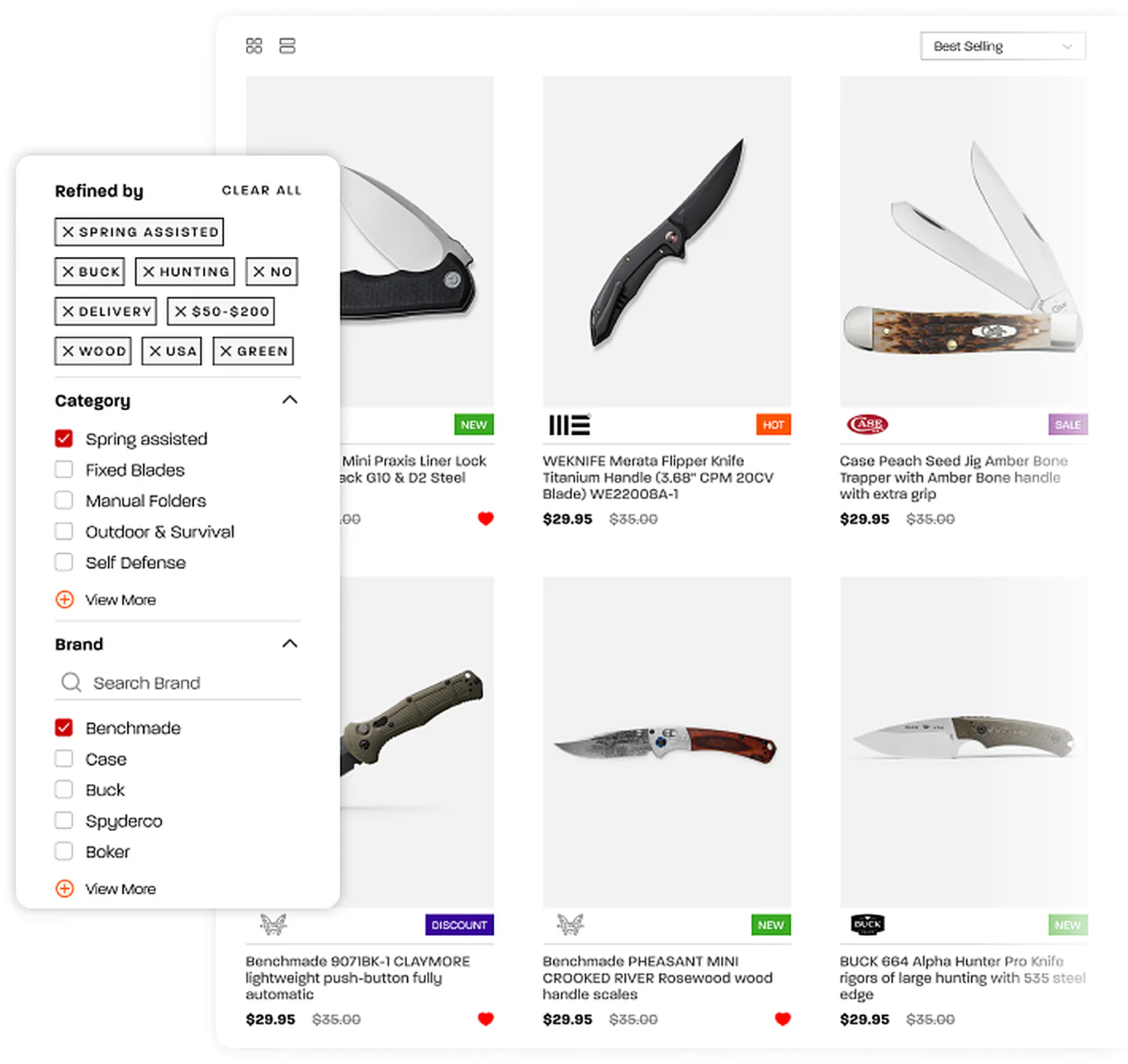 Tennessee Cutlery delivered interface, screen 2
