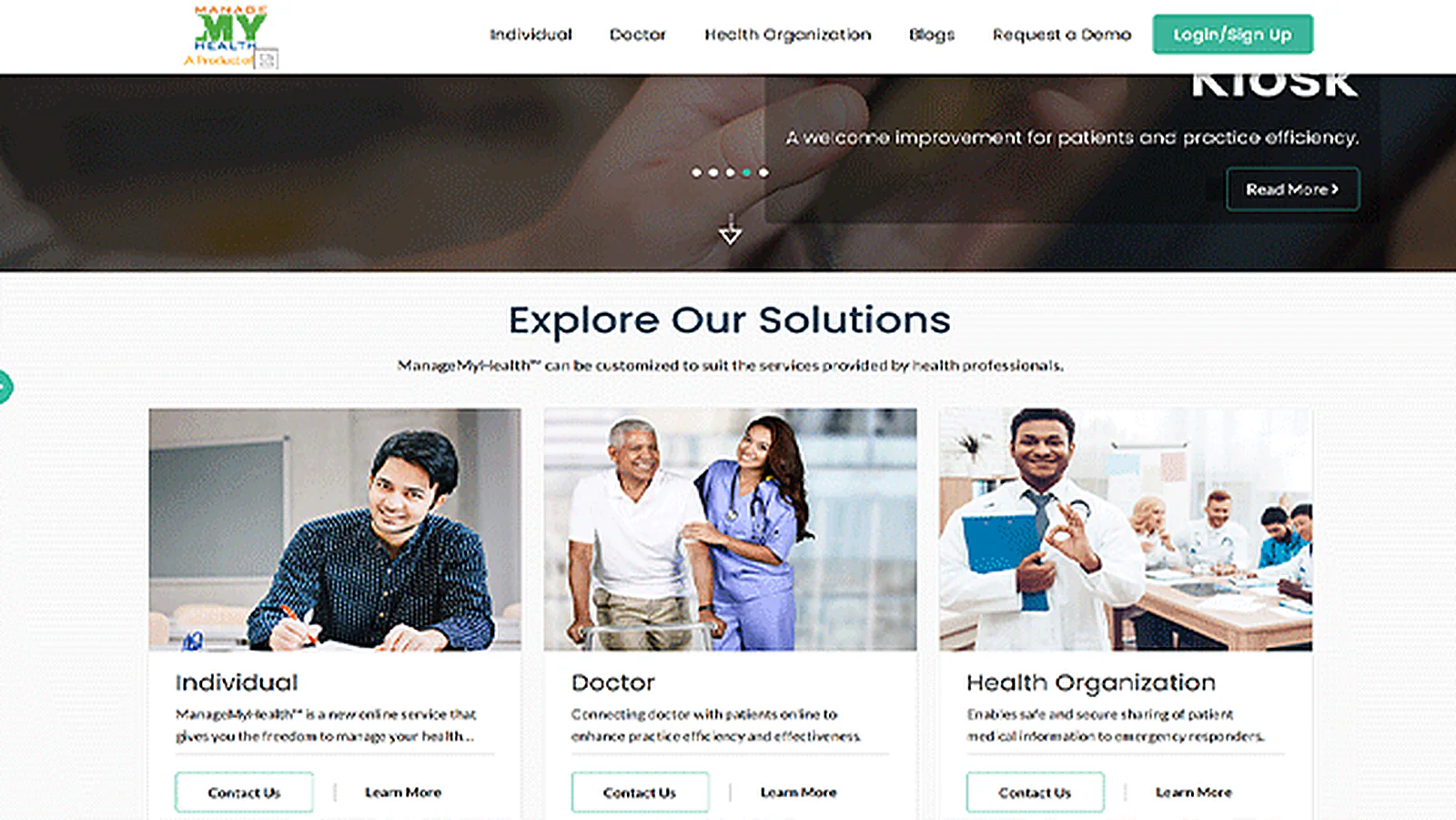 Telemedicine Solutions Provider delivered interface, screen 3