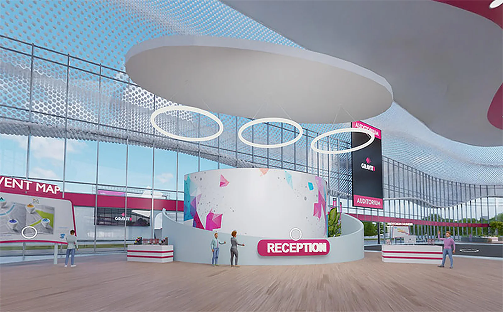 Virtual Event Platform delivered interface, screen 2