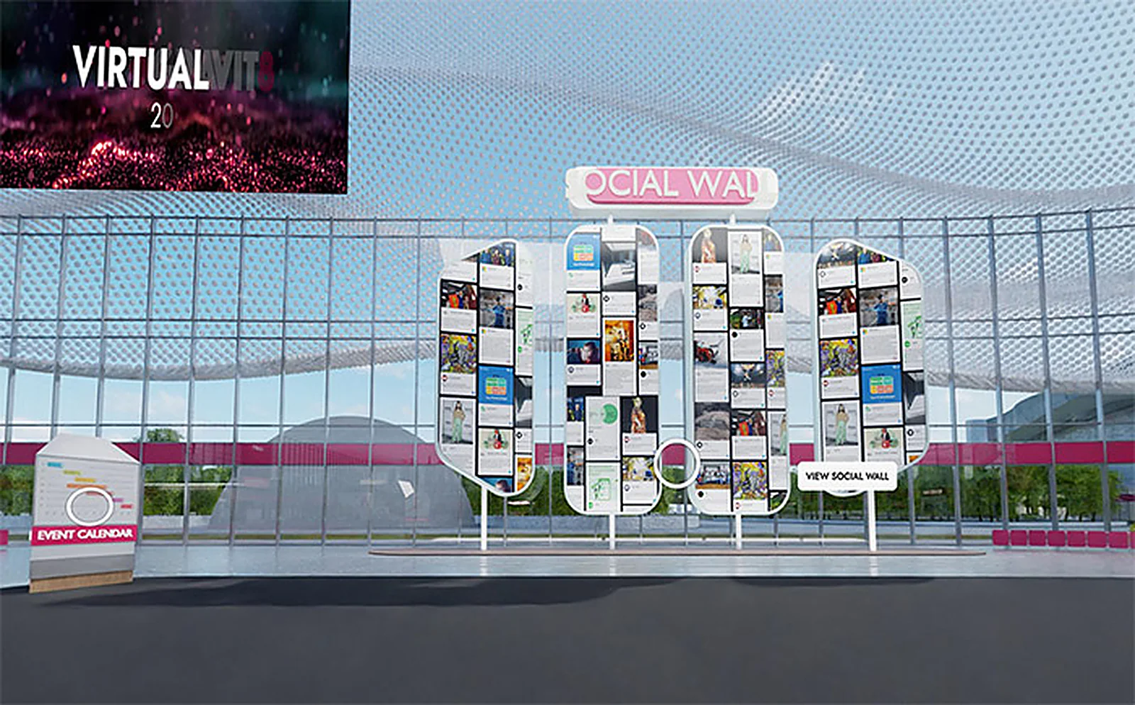 Virtual Event Platform delivered interface, screen 3