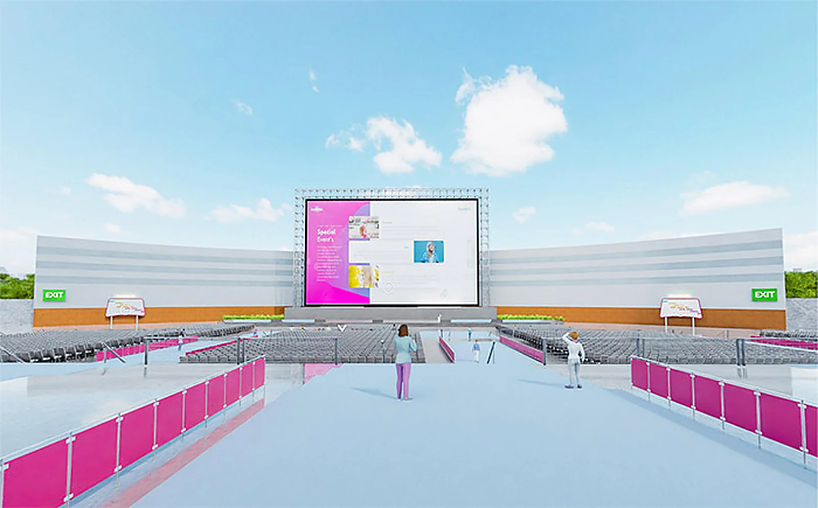 Virtual Event Platform delivered interface, screen 1