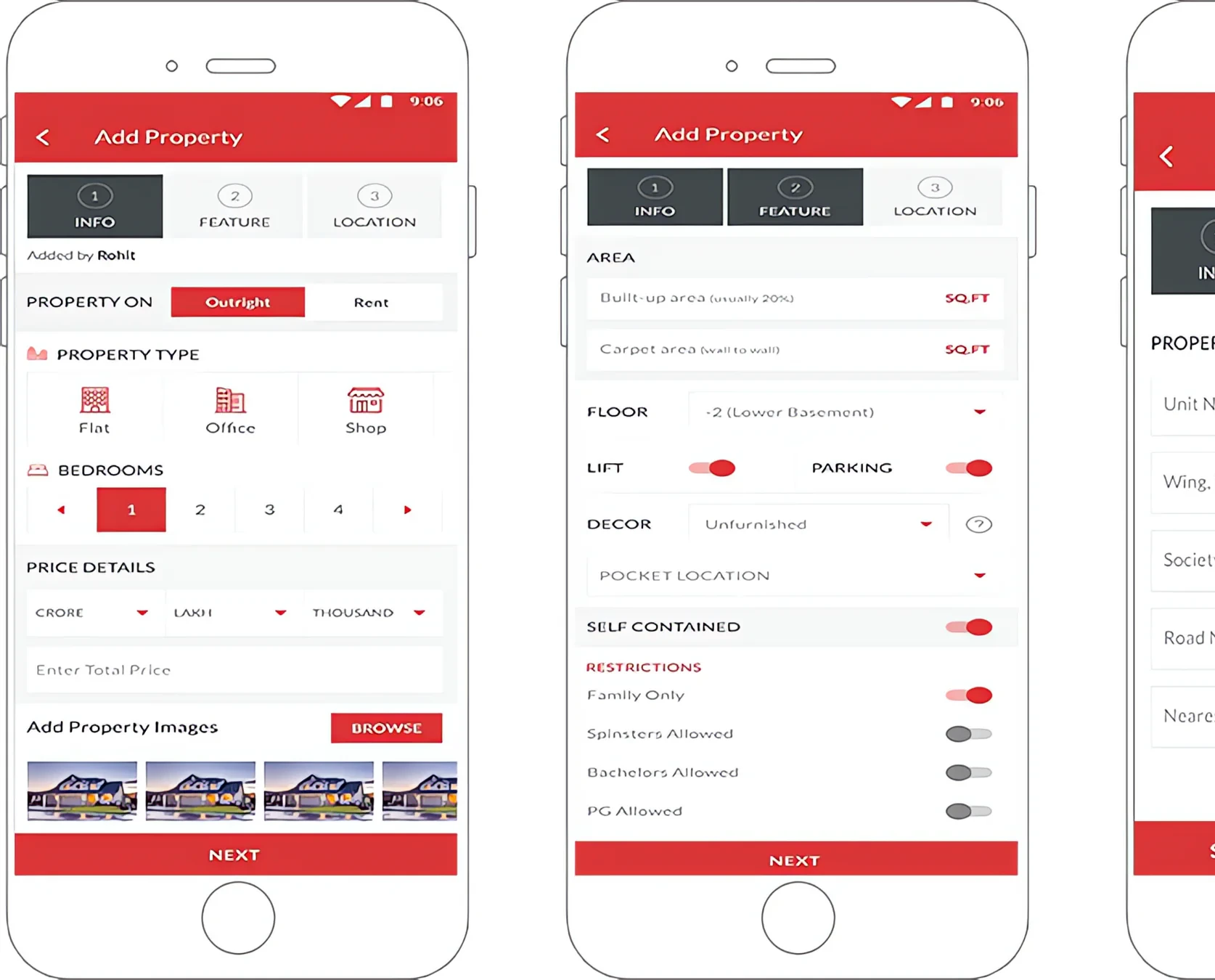 Real-estate brokerage mobile and web app