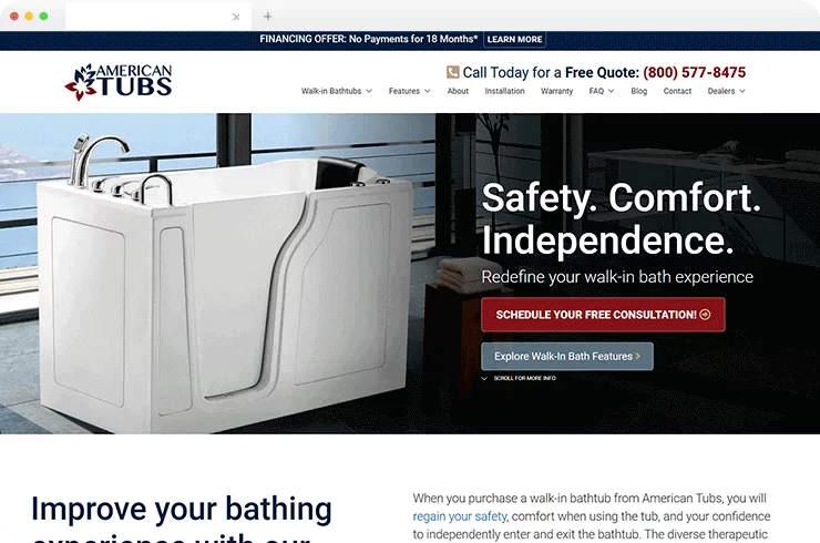Unique Tubs brand digital marketing
