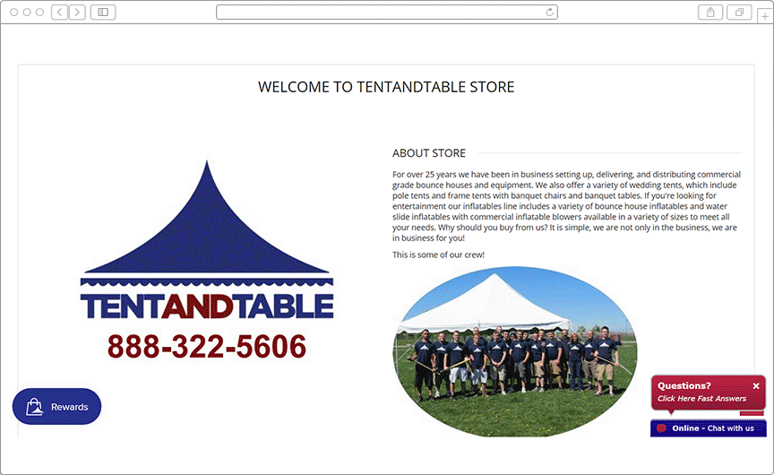eCommerce & Odoo for US Leading Party Tents Giant eCommerce & Odoo for US Leading Party Tents Giant