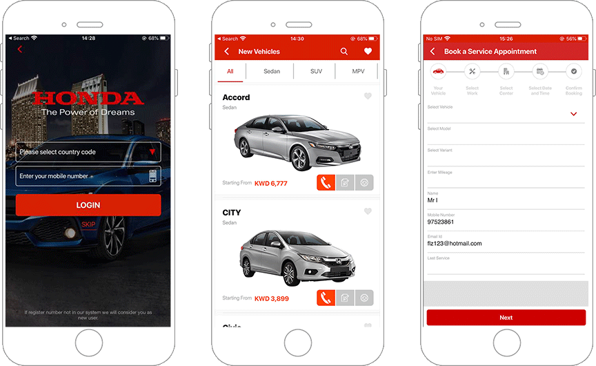 To increase the mobile presence for its automobile sector, Brainvire helped by providing 7 separate Applications