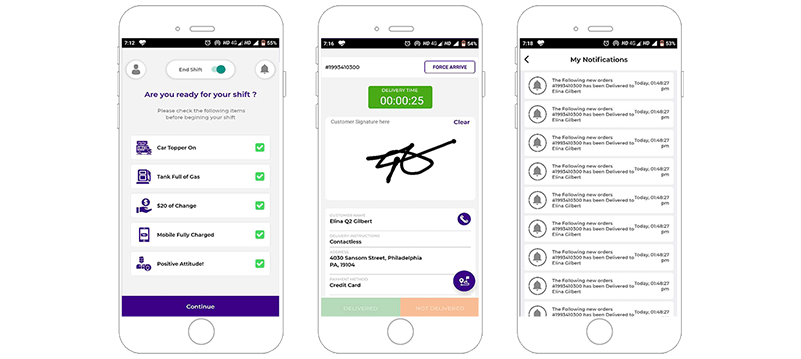 Feature-Rich Mobile App for Food Delivery Agents