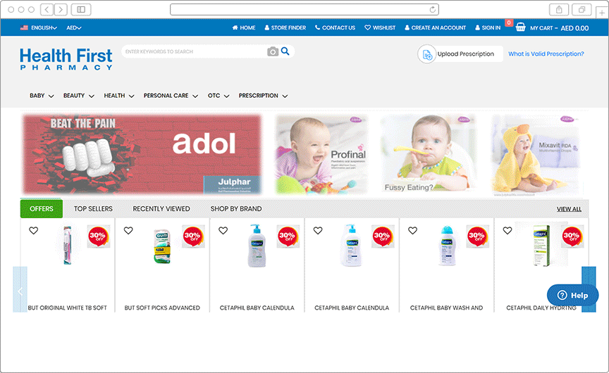 UAE's biggest Pharmacy eCommerce solution with Magento