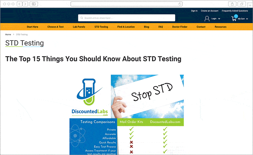 Doorstep Lab test Solution for USA Based Client Brainvire