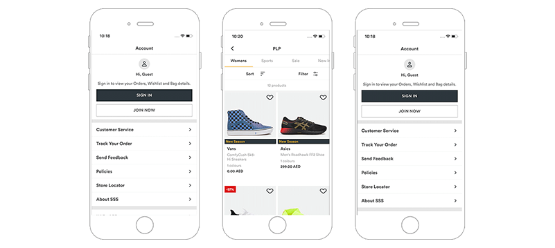 A Mobile App for a Sports Apparel Firm