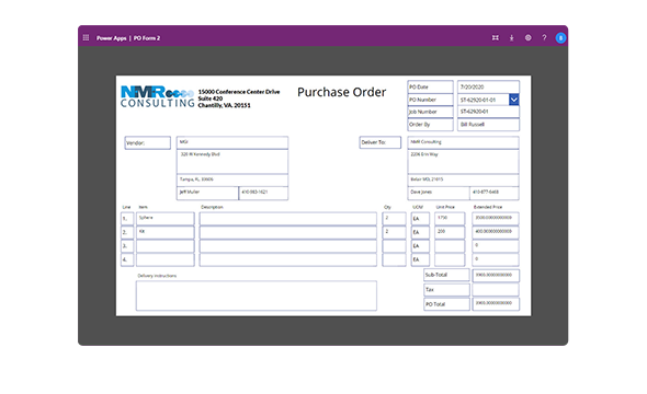 Automated order process: