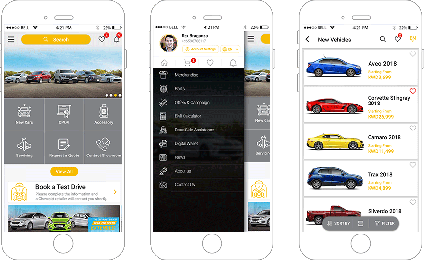 Real-Time Interaction App For Chevrolet Kuwait