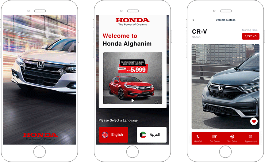 Alghanim Honda — Automotive Sales App
