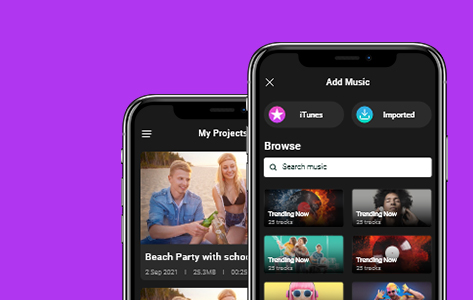 Mobile Application to Edit Your Videos, Add Audio Effects, Trim Clips and More