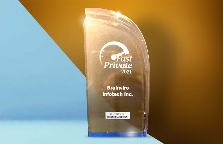 Silicon Valley Business Journal Named Brainvire in Top 10 Fastest-Growing Companies