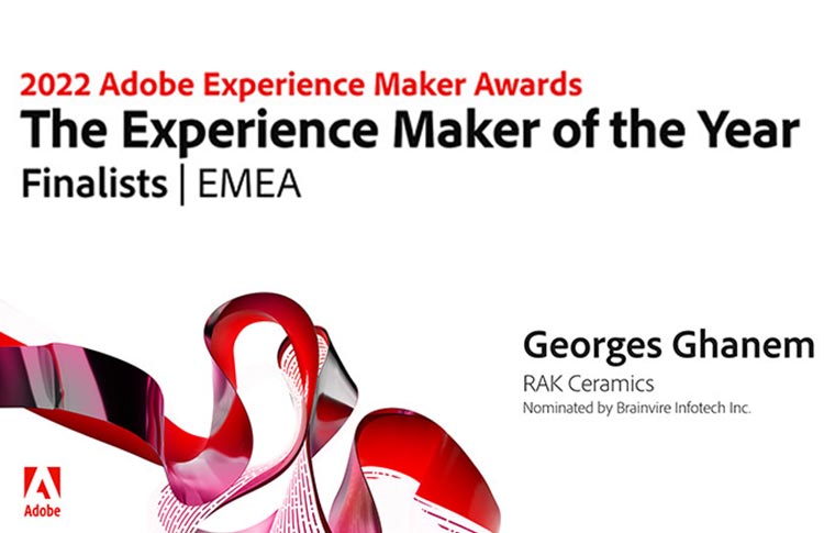 Brainvire and RAK Ceramics Emerge as Finalists for the Adobe Experience Maker of the Year Award