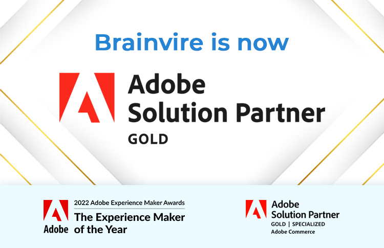 Brainvire Named as Gold Partner in Adobe Solution Partner Program