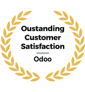 Awarded for Delivering Outstanding Customer Satisfaction by Odoo