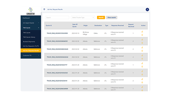 Getting airline list for air freight: