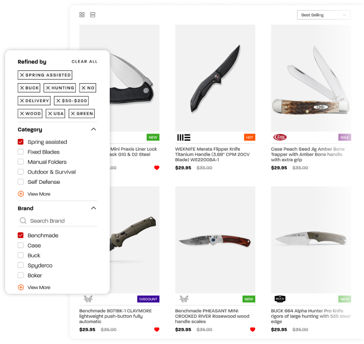 crafted a shopify-powered ecommerce store for streamlined knife supply operations