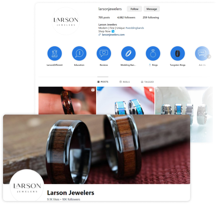 digital marketing for a wedding ring dealer