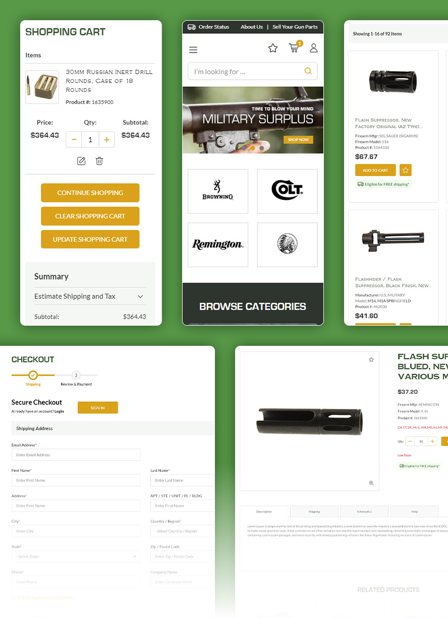 enhanced uiux experience for the arms dealer