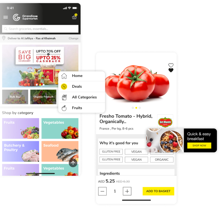 eCommerce Solution for UAE Supermarket