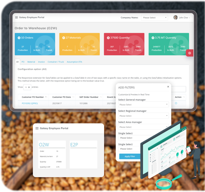 elite web app for a packaging solutions provider